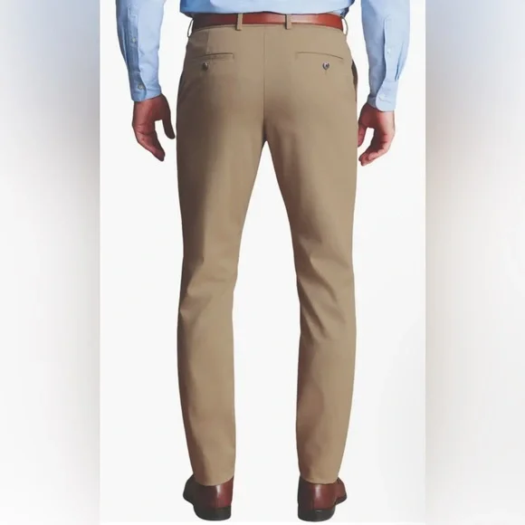 Charles Tyrwhitt Men's Khaki Chinos - Picture 3 of 4